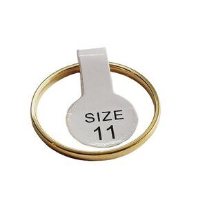 Men's Size 11 Stainless Steel Thin Wedding Band Ring Gold Replacement Affordable